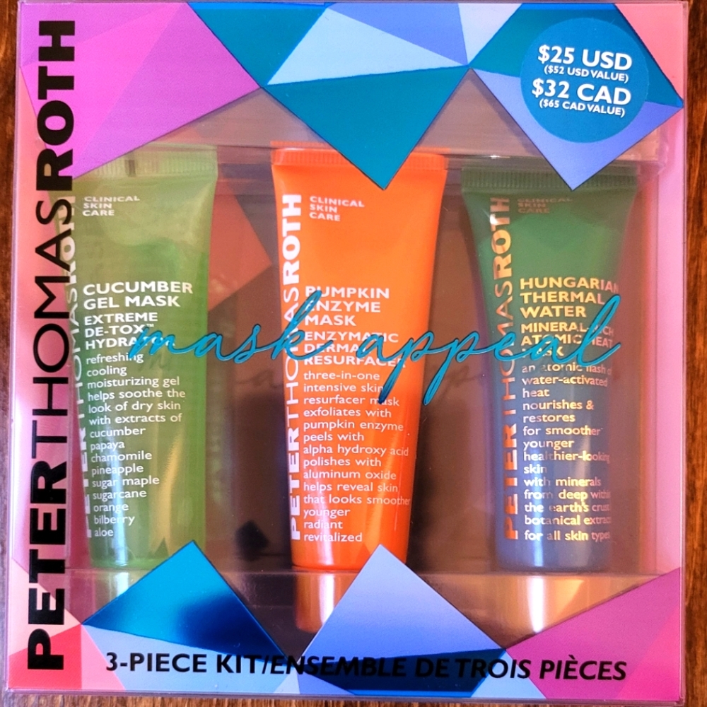 Peter Thomas Roth 3 piece mask set